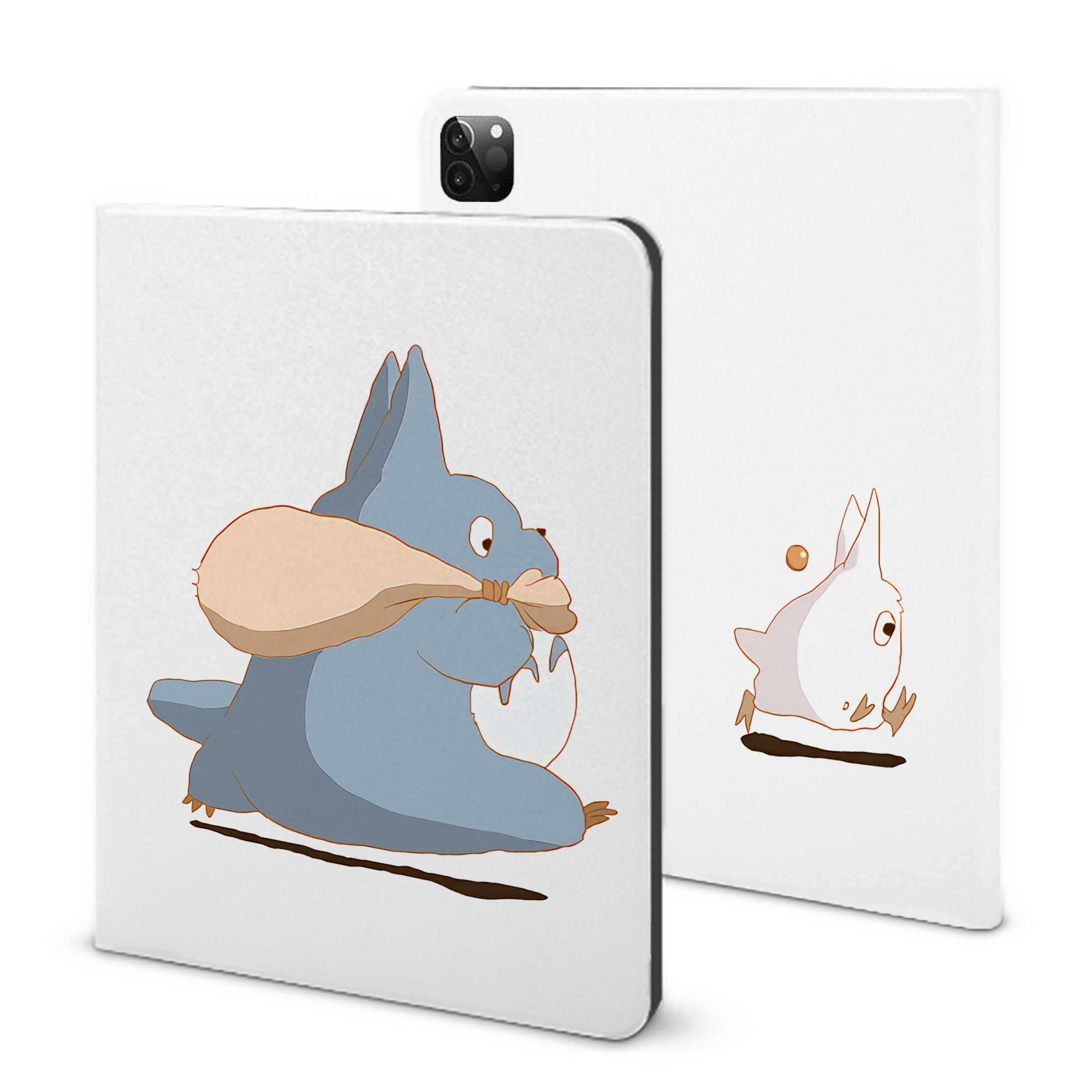 （画像用） となりのトトロ 草壁メイ 草壁サツキ My Neighbor Totoro Satsuki Kusakabe Mei Kusakabe IPadケース ペンホルダー付き ブックスタイルデザイン